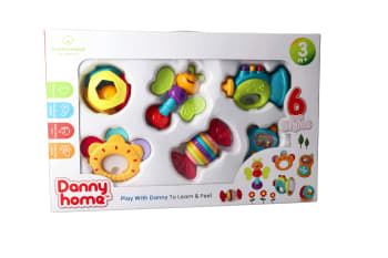 Rocking Rattles Baby Toys 6pcs