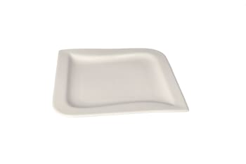 White Leaf Design Side Plate 20.1cm