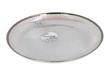 Silver Rim Serving Platter 30.8cm