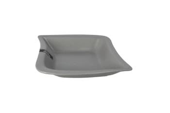 Grey Leaf Shaped Soup Bowl 19cm  - default