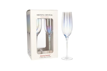  Shining Crystal 4 Pcs Champagne Glasses 25cm - default