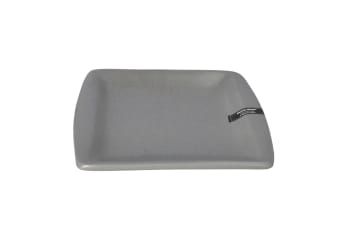 Grey Square Side Plate 20cm