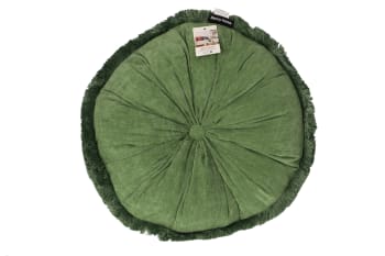 Decorative Round Velvet Cushion 43cm - default