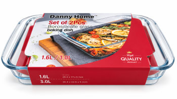Rectangular Baking Pan Set 2pcs 1.6L+3.0L  - default