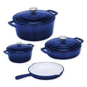 7pcs Cast Iron Pot Set