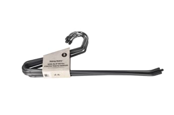 Non-slip Rubber Coated Metal Trouser Hangers 5 Pcs - default