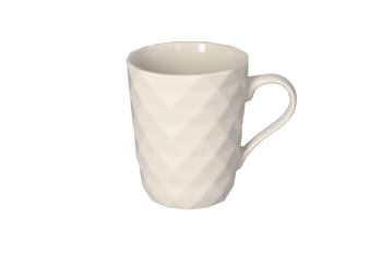 White Triangular Pattern Mug 10.9cm - default