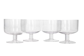 Dessert Glass Trifle Bowls 4pcs 10.5cm
