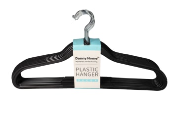 Black Plastic Hangers 10Pcs - default