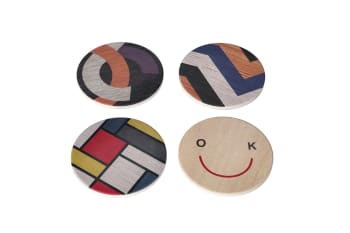 Absorbent Coasters 4pcs 10.1cm - default