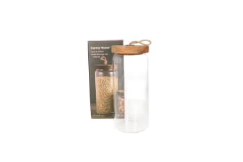 Acacia Wood Lid Glass Storage Jar 1100ml - default