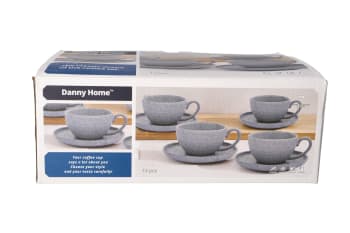 Ceramic Espresso Cup &amp; Saucer 12pcs 100ml - default