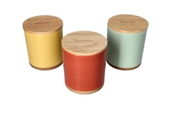 Speckled Ceramic Canister 3pcs 10cm - default