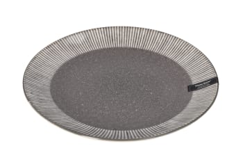 Stripe Grey-White  Dinner Plate 27cm