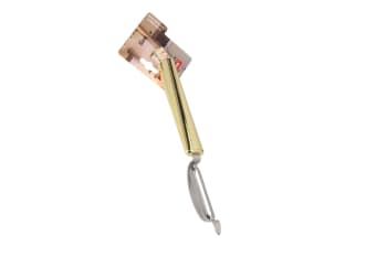 Gold &amp; Silver Stainless Steel Swivel Peeler 22cm