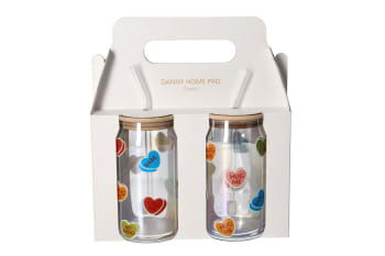 Cola Drinking Glass Cup 2pcs 500ml - default