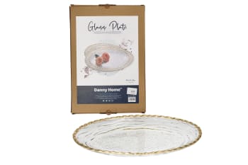 Oval Glass Serving Platter 32cm - default