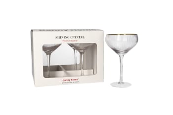 Shining Crystal 4 Pcs Wine Glasses 17.9cm - default