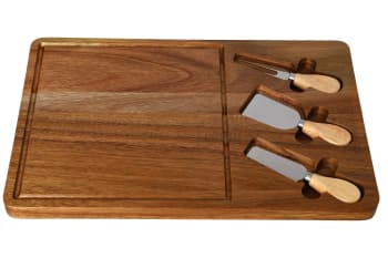 Acacia Wood Cheese Board 4pcs - default