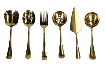 Gold Soup Server Spoon 19.8cm - default