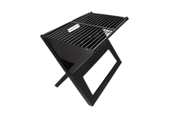  Black Stainless Steel Foldable Charcoal Braai Stand 35cm - default