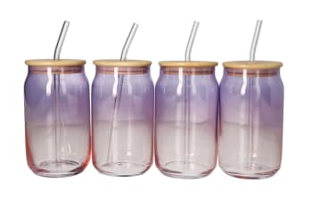 Cola Drinking Glass Cup 4pcs 480ml 