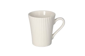 White Striped Pattern Mug 10cm