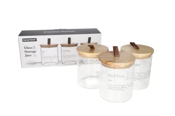 Sugar Glass Canister Set 3pcs - default