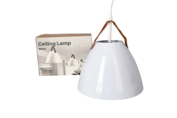 White Metal Pendant ﻿Ceiling Lamp 28cm - default