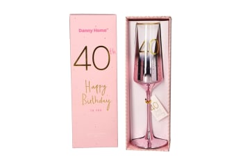 40th Birthday Champagne Glass