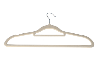 Camel Velvet Clothes Hanger 10pcs 41.7cm