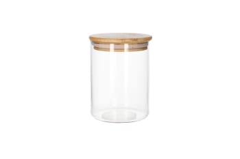 Glass Jar with Wooden Lid 590ml  - default