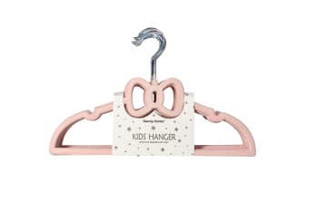 Pink Velvet Kids Hanger 10pcs 32.8cm - default