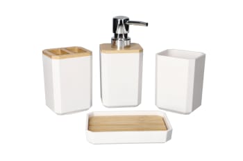 Acrylic &amp; Bamboo Soap Holder