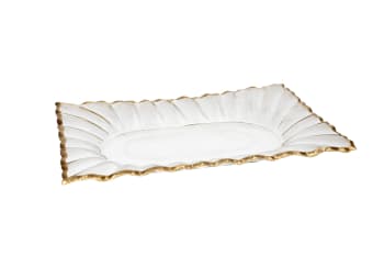 Rectangle Glass Serving Platter 34.8cm