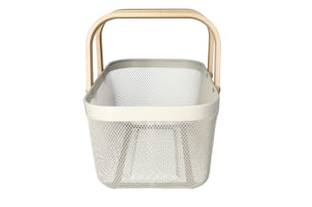Mesh Stainless Steel Storage Basket 40cm