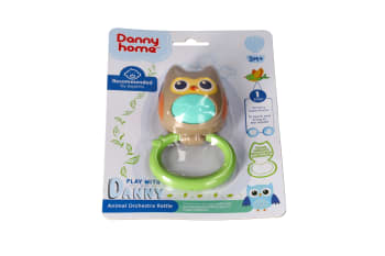 Owl Handbell Rattle Toy 7cm