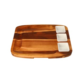 Acacia Cheese Board & Bowls Set 17pcs