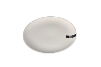 White Round Ceramic Dinner Plate 23cm 522g 9 Inch