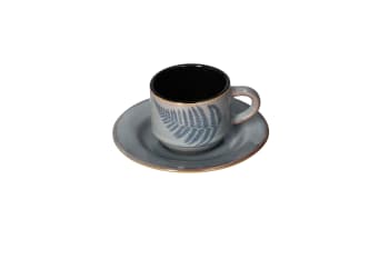 Ceramic Tea Cup &amp; Saucer 12pcs 80ml