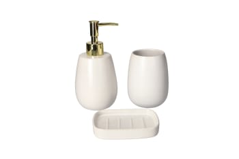 Ceramic Bathroom Accessories Set 3pcs - default