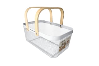 Mesh Stainless Steel Storage Basket 40cm - default