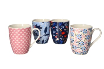 Ceramic Artistic Mugs 4pcs 360ml