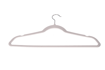 White Plastic Hangers 20Pcs