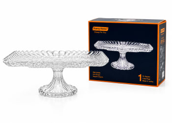 Glass Pedestal Cake Stand 37.8cm - default