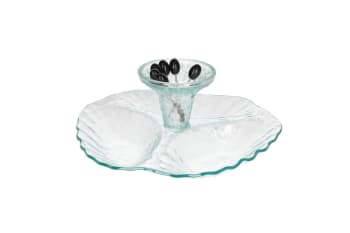 Flower Design Serving Tray 27cm - default