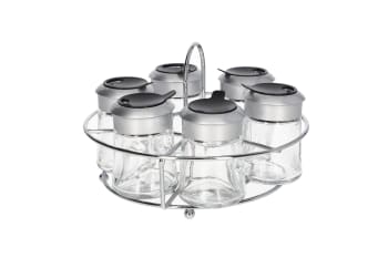 6 Seasoning Bottle Set With Stand 60ml - default