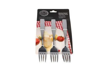 Silver Dinner Fork Set 6pcs 19.6cm