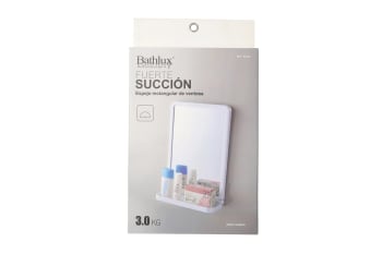 Rectangular Suction Storage Mirror 20cm