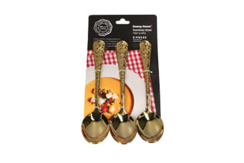 Gold Dinner Spoon 6Pcs 20cm